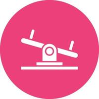 Seesaw Glyph Icon vector