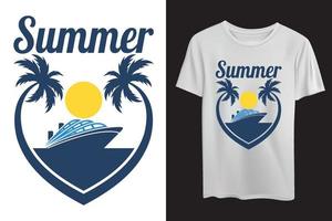 cartel de vibraciones de verano para estampado de camiseta vector