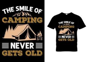 The Smile Of Camping Never vector