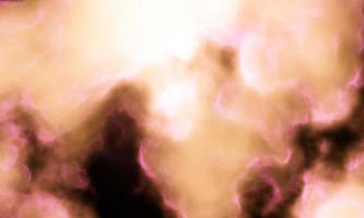 Yellow Haze, Pink Light, looks like a cloud of smoke in cosmic aerosol or nebula.3D Rendering photo