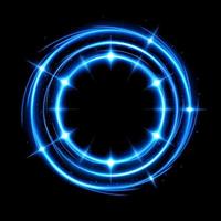 Abstract Glowing Circle, isolated and easy to edit. Vector Illustration