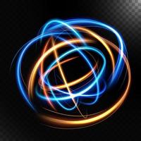 Abstract Colorful Luminous Swirling. Vector Illustration