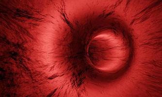 maqueta dentro de un vaso sanguíneo humano. representación 3d foto