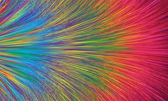 fondo abstracto colorido con líneas de rayos de luz en movimiento vector