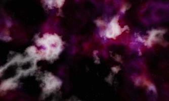 espacio con nubes cósmicas o la vía láctea llena de estrellas coloridas en el cielo. galaxia con nubes. nebulosas o galaxias. viaje espacial. nubes o gas de colores. representación 3d foto