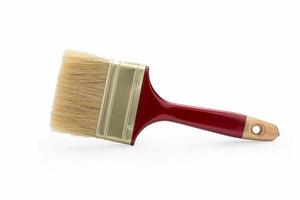 Paint brush isolated on white background with clipping path. photo