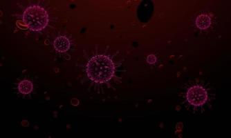 Coronavirus 2019-nCov novel coronavirus cell concept. Dangerous flu strain cases as a pandemic. Microscope virus close up. 3d rendering. photo