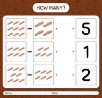 How many counting game with tamarind worksheet for preschool kids, kids activity sheet, printable worksheet