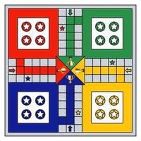 Ludo game board toys for kids ready to print vector