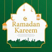 ramadan kareem islamic background design with simple modern concept and religious concept, hari raya, eid mubarak, ramdhan, iftar party banner, backdrop, cover, flyer, brochure design vector