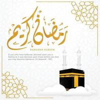 ramadan kareem fondo islámico con mezquita y diseño de estilo de concepto islámico vector eps 10, eid mubarak, hari raya, eid fitr, eid adha, hajj, umrah