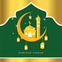 ramadan kareem islamic background with mosque dome and arabian pattern concept style, eid mubarak, hari raya, eid fitr, eid adha, hajj, umrah vector