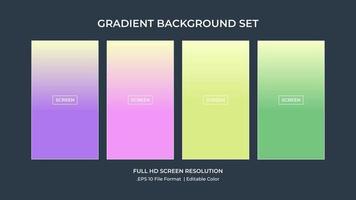 Soft color background on dark. Modern screen vector design for mobile app. Soft color abstract gradients.