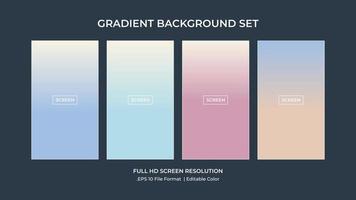 Soft color background on dark. Modern screen vector design for mobile app. Soft color abstract gradients.