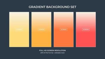 Soft color background on dark. Modern screen vector design for mobile app. Soft color abstract gradients.