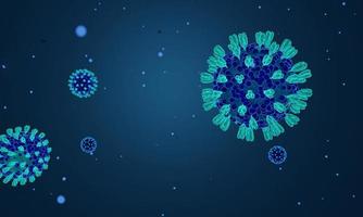 coronavirus 2019-ncov nuevo concepto de célula de coronavirus. casos peligrosos de cepas de gripe como pandemia. primer plano del virus del microscopio. representación 3d foto