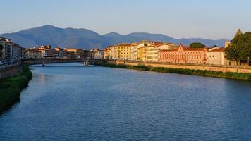 Arno River Banks Pisa Tuscany Italy photo