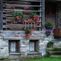 Old House in Alagna Valsesia Piedmont Italy photo