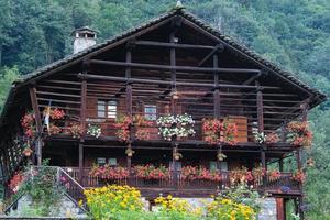 Wood House in Alagna Valsesia Piedmont Italy photo