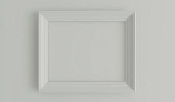 Empty Horizontal photo frame portrait background 3D rendering