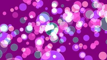 burbuja de luz colorida dimensión divina bokeh desenfoque absract terciopelo violeta fondo de pantalla video