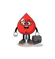 blood mascot as a businessman vector