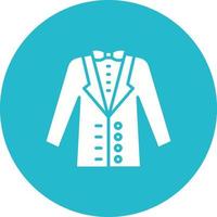 icono de glifo de traje de hombre de boda vector