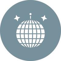 Disco Ball Glyph Icon vector