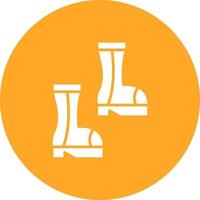 Firefighter Boots Glyph Icon vector