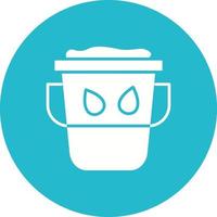 Water Bucket Glyph Icon vector