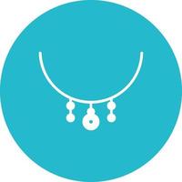 Necklace Glyph Icon vector