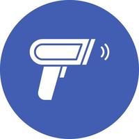 Barcode Scanner Glyph Icon vector