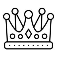 Crown Line Icon vector