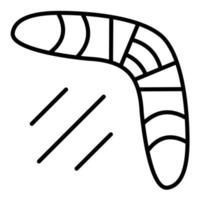 Boomerang Line Icon vector