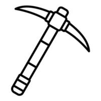 Pickaxe Line Icon vector