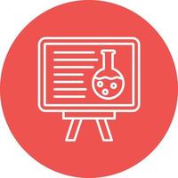 Chemistry Lecture Line Circle Background Icon vector