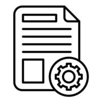 Documentation Line Icon vector