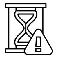 Procrastination Line Icon vector