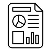 Report Line Icon vector