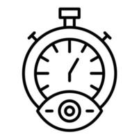 Time Tracking Line Icon vector