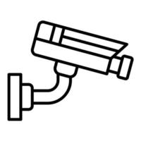 CCTV Camera Line Icon vector