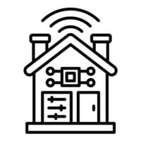 Home Control Line Icon vector