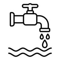 Watering Line Icon vector