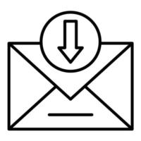 Inbox Line Icon vector