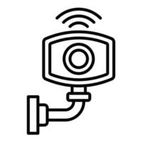 Surveillance Line Icon vector