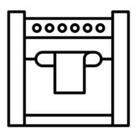 Printing Machine Line Icon vector