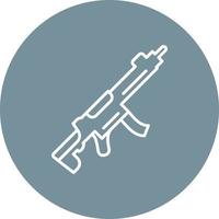 Machine Gun Line Icon vector