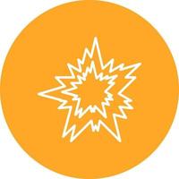 Explosion Line Icon vector