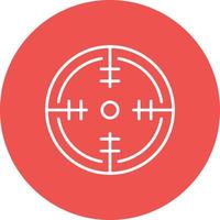 Army Target Line Icon vector