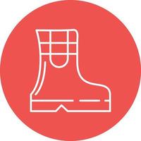 icono de línea de botas de primavera vector